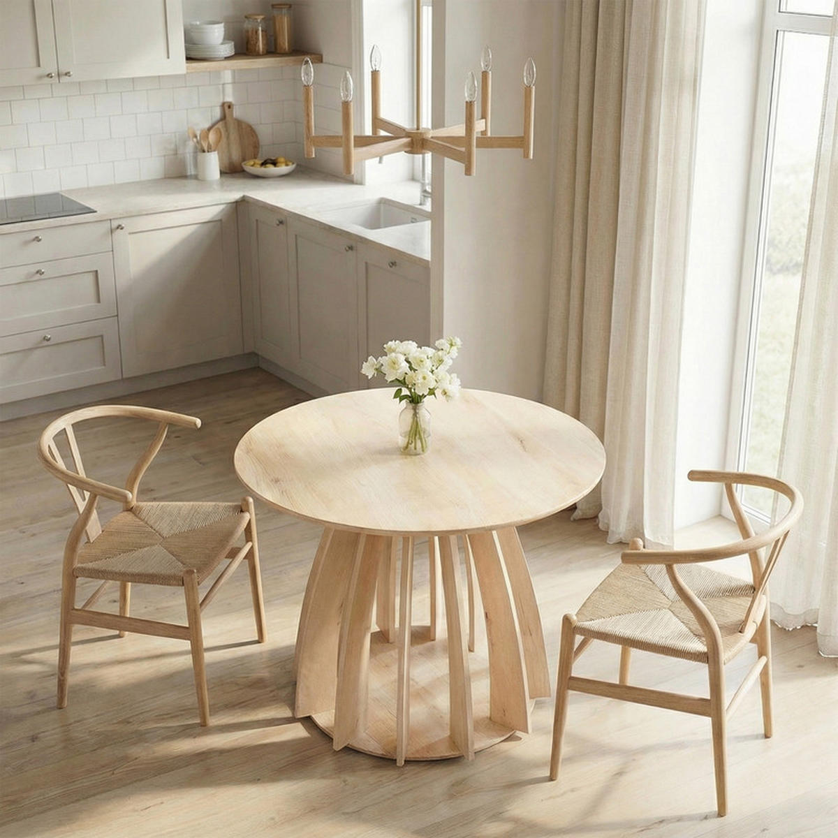 ESSTISCH VENO 100/76 cm Scandic-Buche - Buchefarben, Holzwerkstoff (100/100/76cm) - Idohome