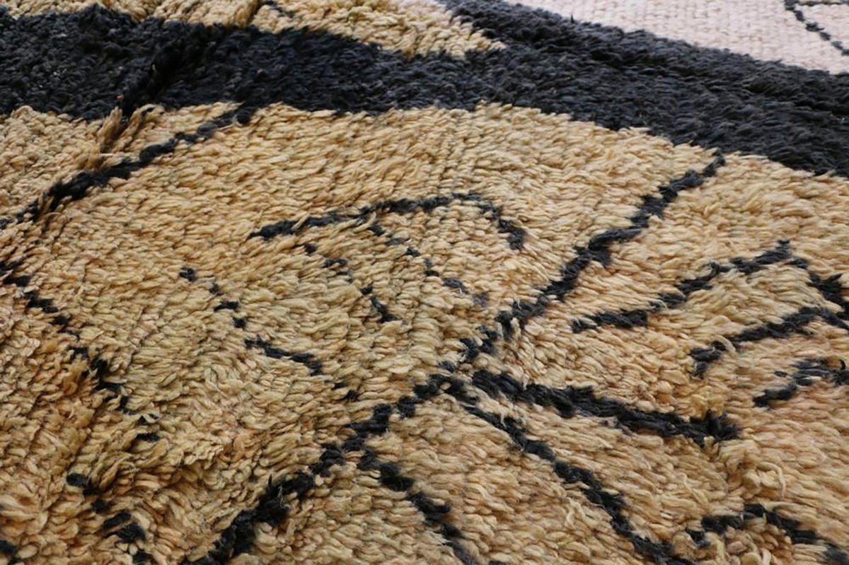 BERBERTEPPICH aus Marokko aus reiner Wolle 200x 300 cm - Grün, Naturmaterialien (200/300cm) - AFK Living