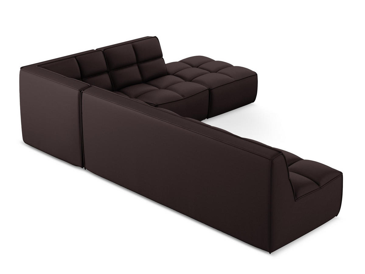 ECKSOFA Beidseitig Kunstleder Violett - Blau/Pflaume, Leder/Kunststoff (308/258cm) - Makamii