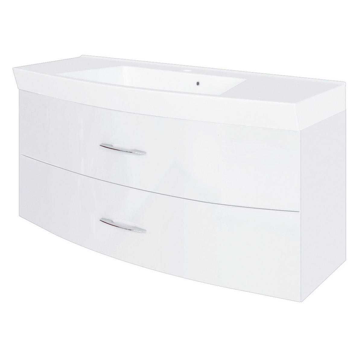 BADMÖBEL-SET 4-TLG. Florido-03 - Weiß, Holzwerkstoff (230/200/47cm) - Lomado