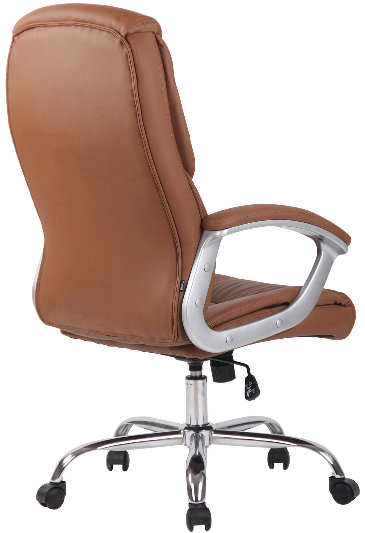 BÜROSTUHL Rhodos Schwerlast in Kunstleder, Hellbraun - Hellbraun, Textil/Metall (66/122/68cm) - TPFLiving