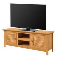 MASSIVES TV-LOWBOARD - Kiefer massiv - 150 cm - Braun/Kieferfarben, Holz/Metall (150/55/42cm) - home24