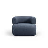 SESSEL Jenny aus Chenille-Stoff dunkelblau - Dunkelblau, Textil (88/73/90cm) - Micadoni