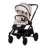 KOMBIKINDERWAGEN Magnum 3 in 1 creme Babywanne Sportsitz i-Size Babyschale - Beige, Metall (96/59/104cm) - Chipolino