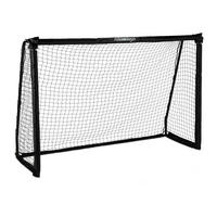 FUSSBALLTOR - Schwarz, Kunststoff/Metall (180/60cm) - Relaxdays