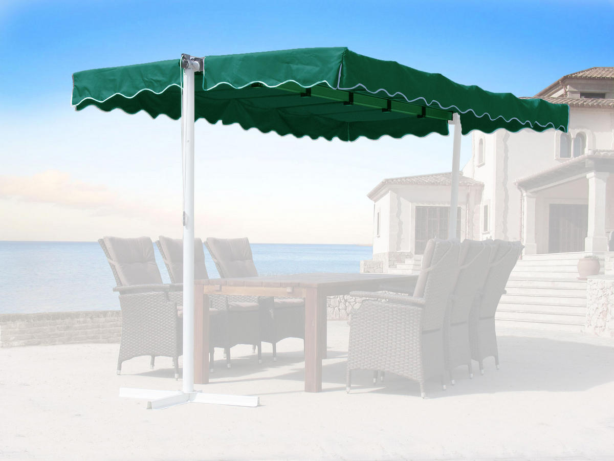 ERSATZDACH Markise Dubai 375x225 cm Grün - Grün, Textil (375/1/225cm) - QUICK STAR