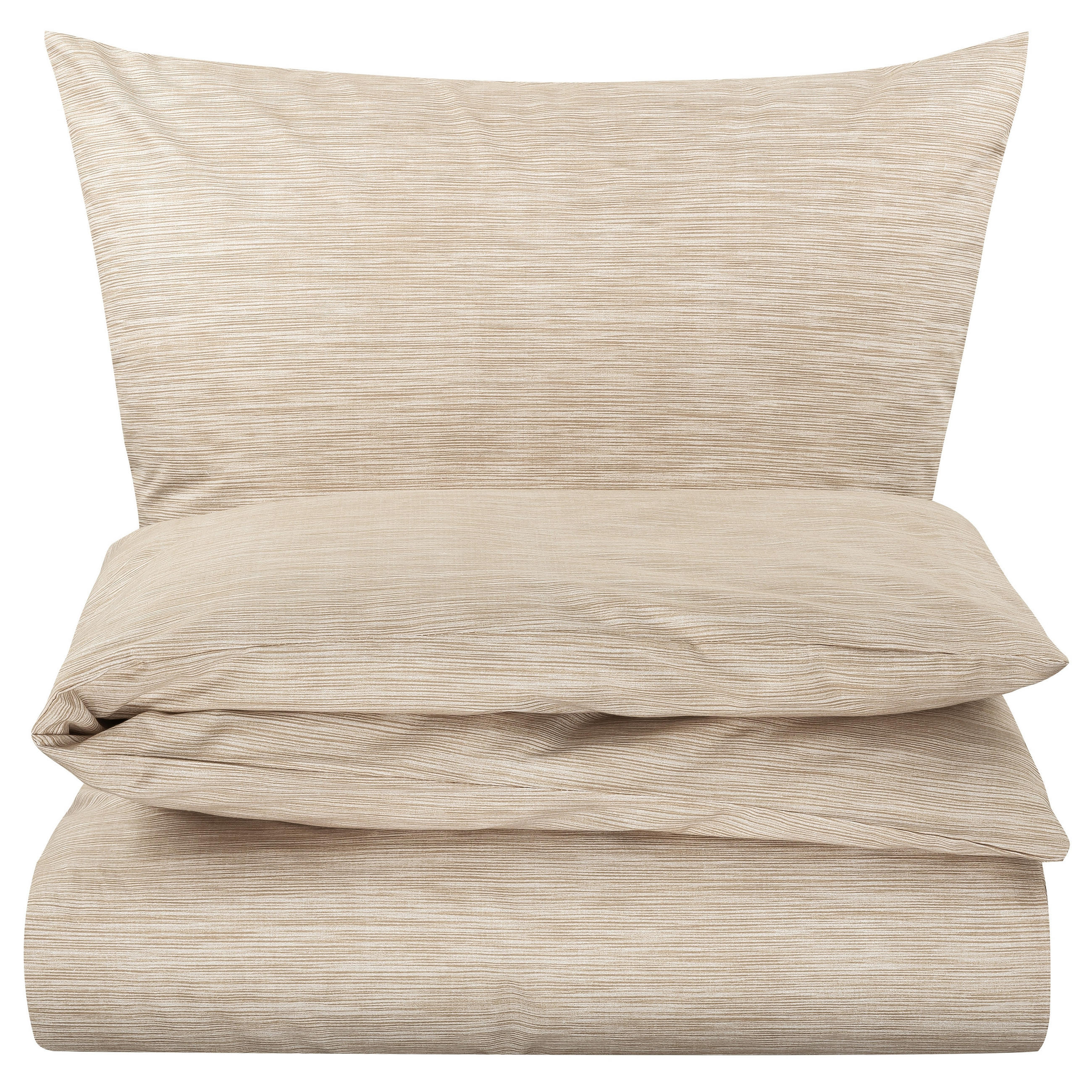 BETTWÄSCHE 240x220 Renforce Bettbezug Baumwolle Melange Taupe Beige - Taupe, Textil (240/220cm) - Carpe Sonno