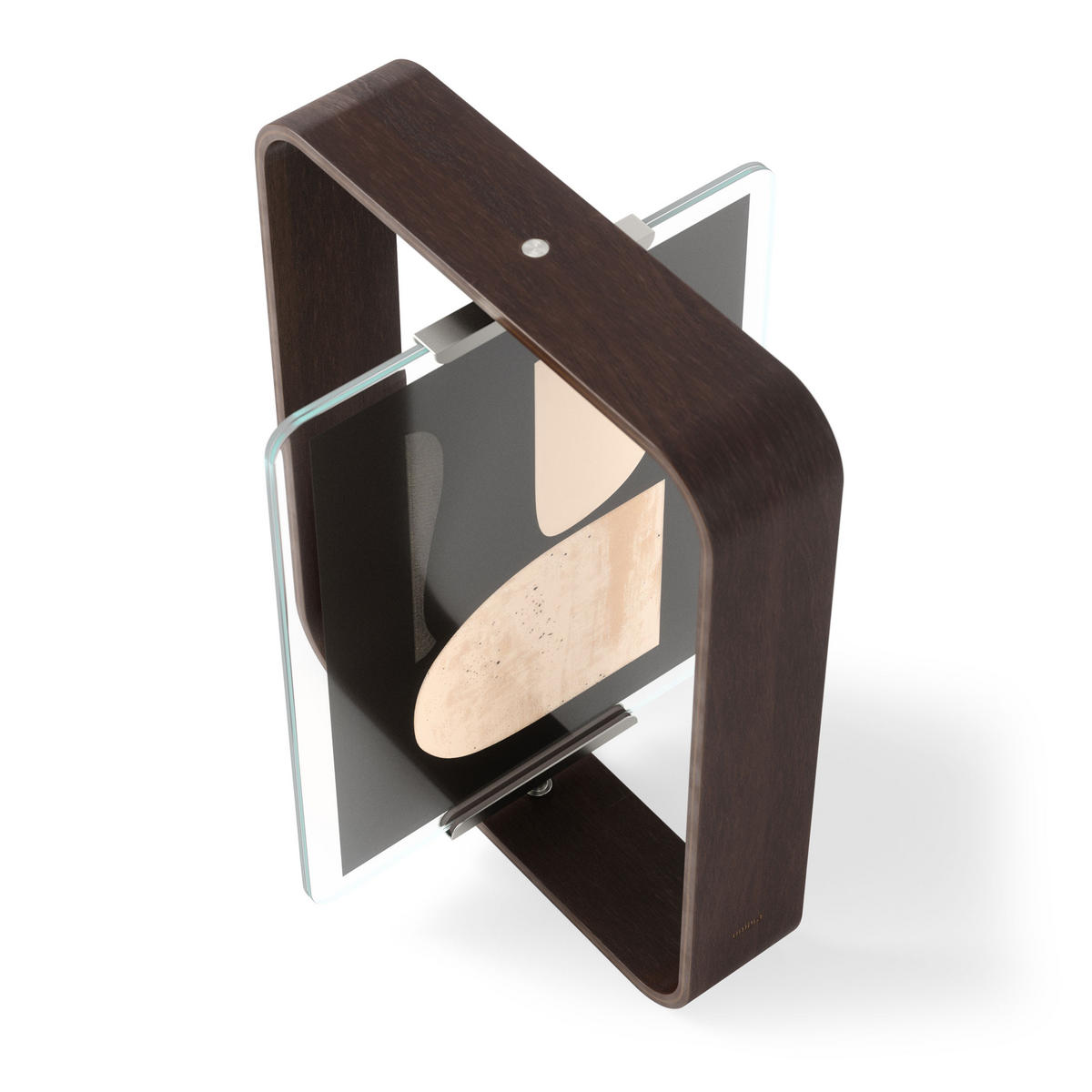 TISCHBILDERRAHMEN Bellwood zweiseitig, Walnuss Antik - Braun, Holz (6/32cm)