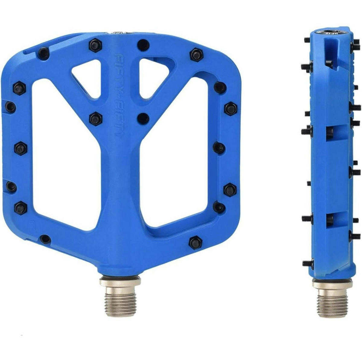 FAHRRADPEDALE Nylon Composite Blau 9/16 Zoll - Blau, Kunststoff (10.4/1.5/10.6cm)