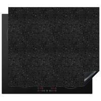 HERDABDECKPLATTE Granit - Schwarz - Grau Abdeckung Ceranfeld 57.6x51.6 cm - Anthrazit, Kunststoff (57.6/51.6/0.2cm) - MuchoWow