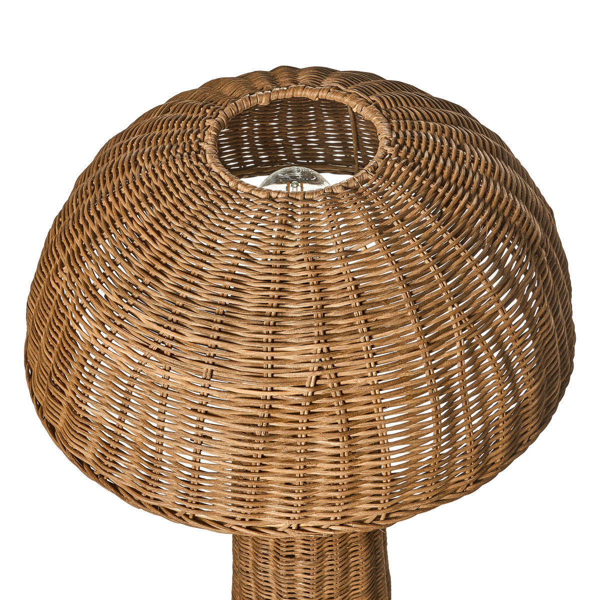 GOLVLAMPA naturfärgad Alero - Naturfärgad, Plast (41/41/120cm) - Beliani