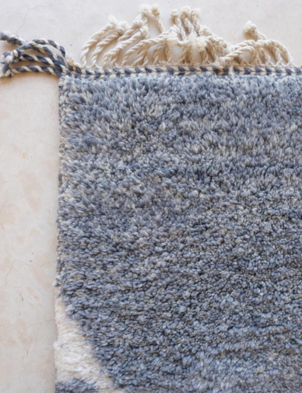 BERBERTEPPICH Prestige elegant 114x 164 cm - Blau, Naturmaterialien (114/164cm) - AFK Living