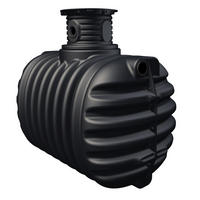 ERDTANK-PAKET 2650 L - Schwarz, Kunststoff (130/146/210cm) - 4rain