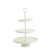 ETAGERE Marozu Weiß 32/32/48 cm - Weiß, Metall (32/48cm) - Light & Living
