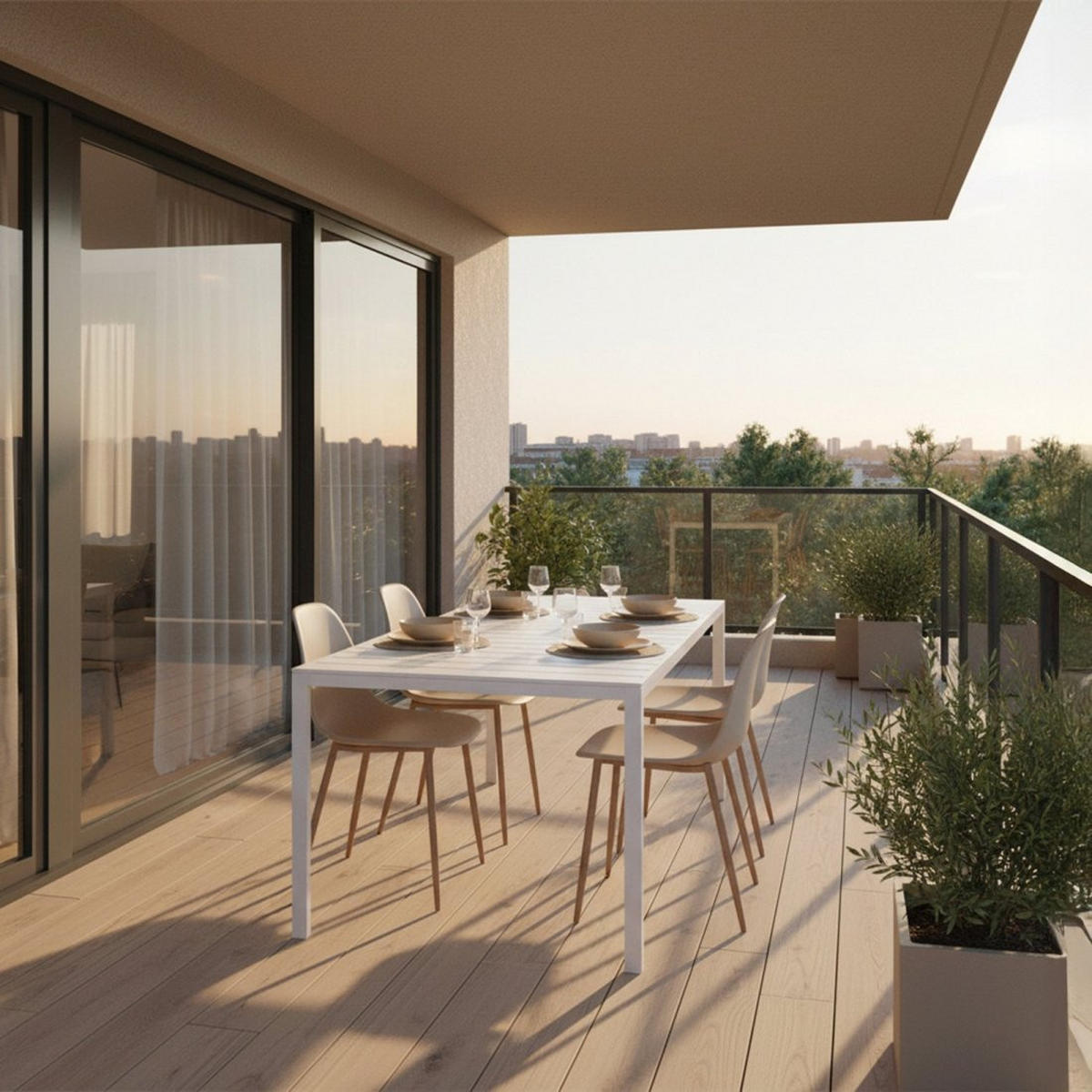 GARTENSTUHL Nina Beige 45 cm x 80 cm 6er-Set - Beige, Kunststoff (45/80/53cm) - Klast Home