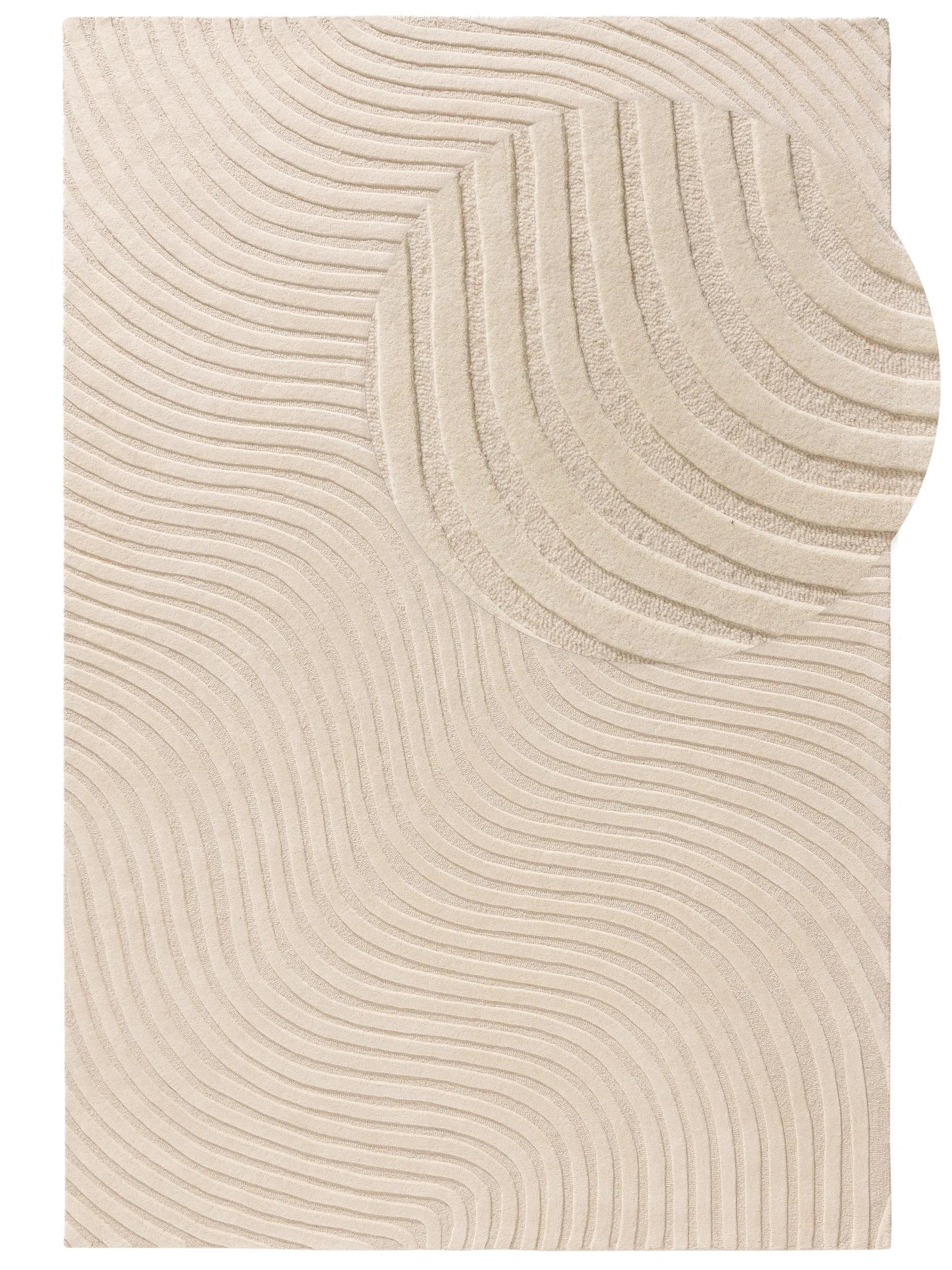 WOLLTEPPICH Tess Cream 120x170 cm - Creme, Textil (120/170cm) - benuta Pure