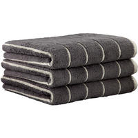 HANDTUCH Unisex Balance Anthrazit 3er Pack Baumwolle - Anthrazit, Textil (200/135cm) - Cawoe