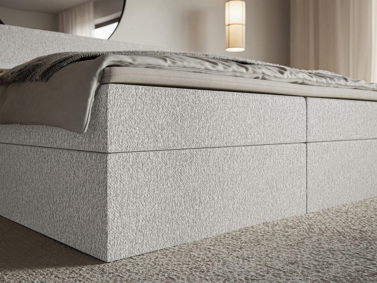 BOXBETT Softie Hellgrau Chenille 140x200 cm - Hellgrau, Textil (140/200cm) - Selsey