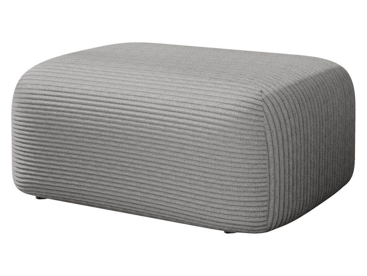 POLSTERHOCKER Piano Cord - Hellgrau/Schwarz, Holz/Kunststoff (70/38/55cm) - MIRJAN24