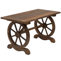 GARTENTISCH, Naturholz, Tannenholz - Naturfarben, Holz (110/60/65cm) - Outsunny