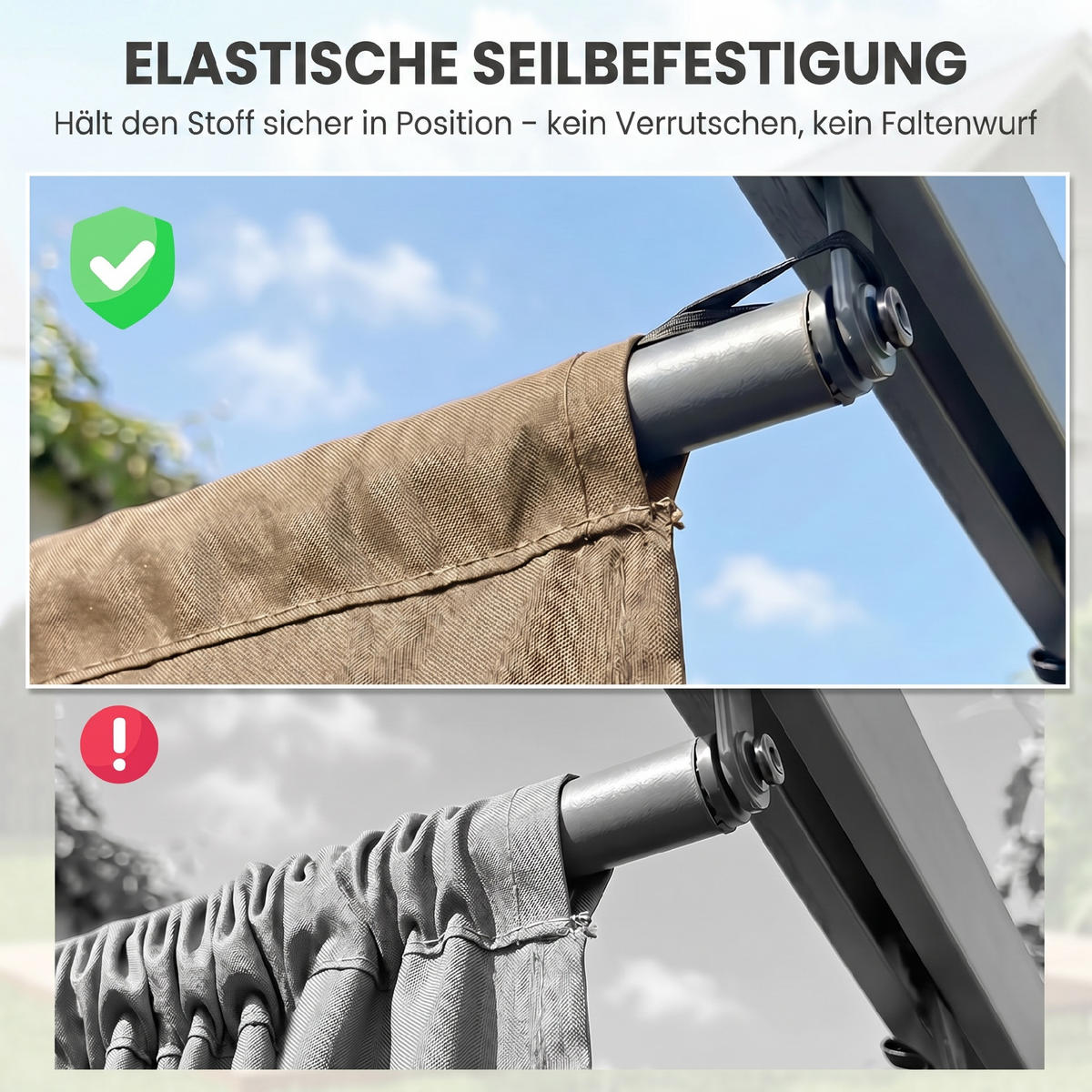 ERSATZDACH Braun 1 Stück - Braun, Naturmaterialien (255/6/250cm) - GiPP