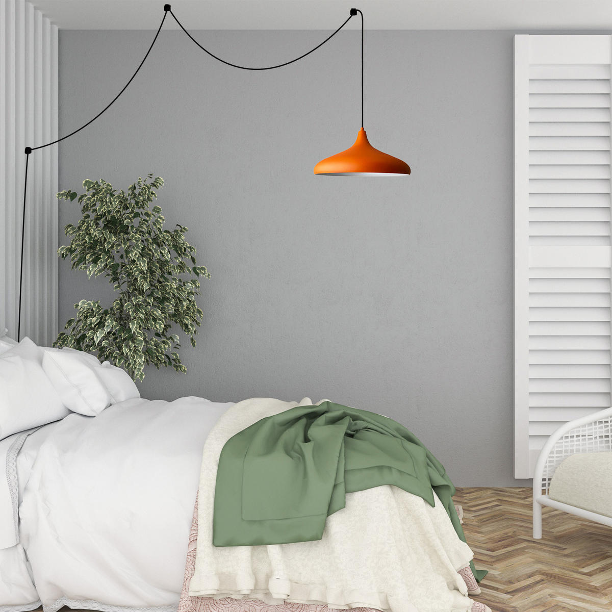 PENDELLECUHTE Plugra - Orange, Metall (35/35/20cm) - Bamyum