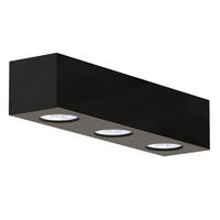 DECKENLEUCHTE - Schwarz Hochglanz, Metall (10/30/7cm) - Lumicom