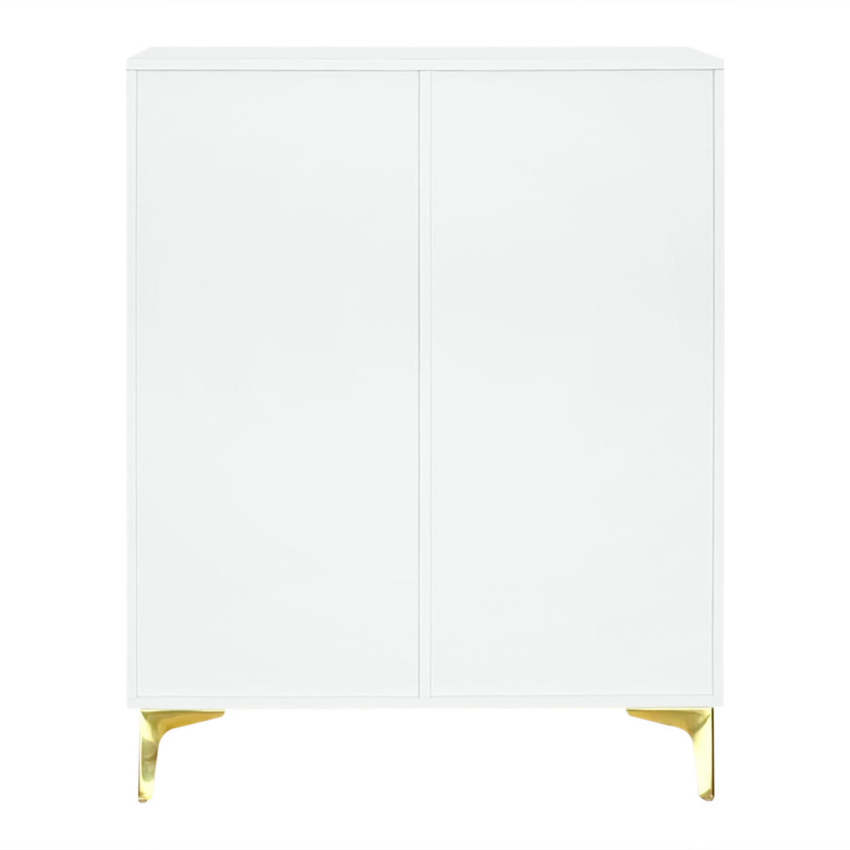 HIGHBOARD DE-38221 83/35/101 cm mit 2 Schubladen Weiß - Weiß, Holzwerkstoff (83/101/35cm) - ComfortXL