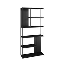 STANDREGAL Vehmaa - Schwarz, Metall (90/188/30cm) - [en.casa]