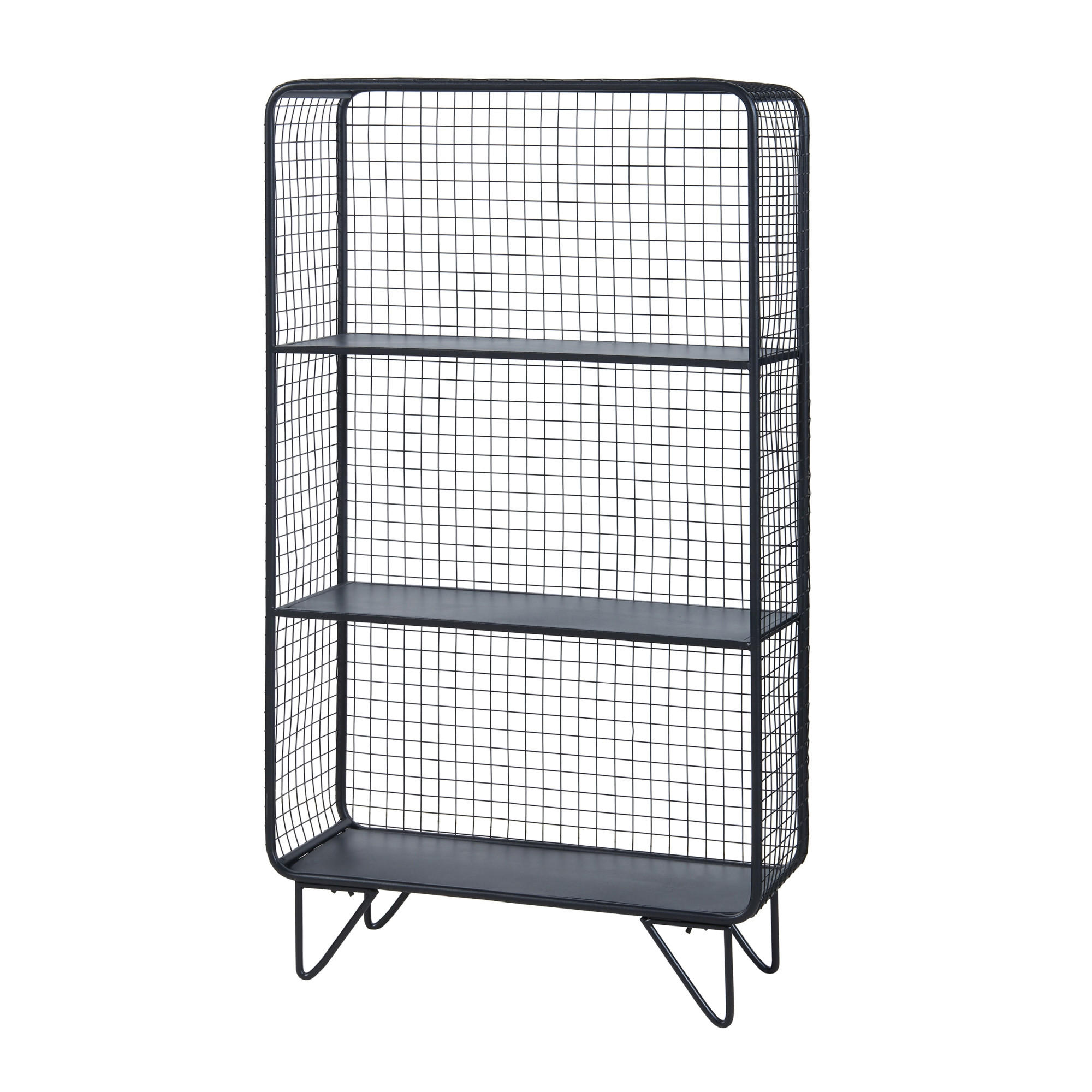 STANDREGAL Volda - Schwarz, Metall (50/90/19cm) - [en.casa]