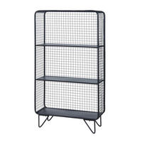 STANDREGAL Volda - Schwarz, Metall (50/90/19cm) - [en.casa]