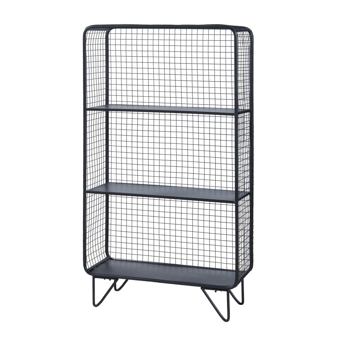STANDREGAL Volda - Schwarz, Metall (50/90/19cm) - [en.casa]