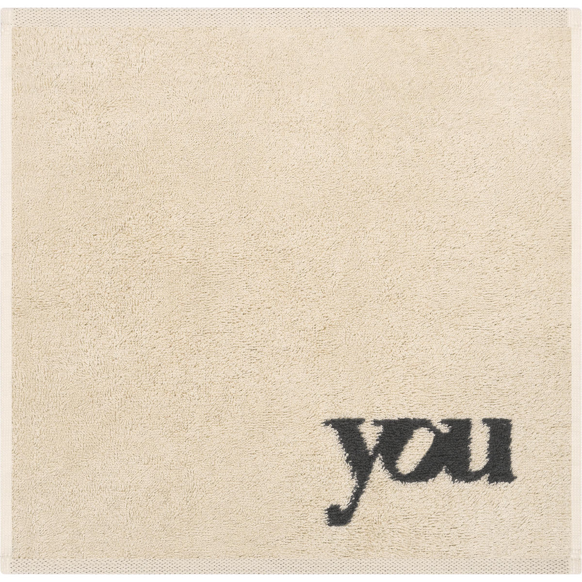SEIFTÜCHER HEART BEATS YOU & ME 6285 3ER SET NATUR/BASALT - 37 - Beige, Textil (30/30cm) - Cawoe