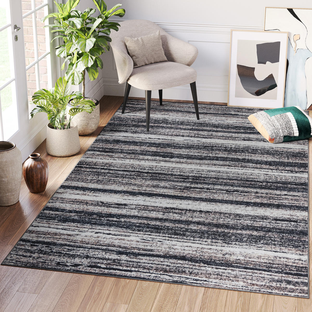TEPPICH RITZ Grau 240/340 cm - Grau, Textil (240/340cm) - Tapiso