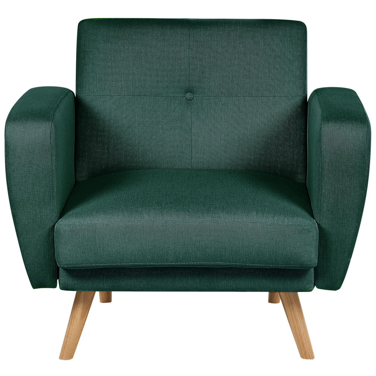 SESSEL Dunkelgrün Florli - Hellbraun/Grün, Textil (89/82/85cm) - Beliani