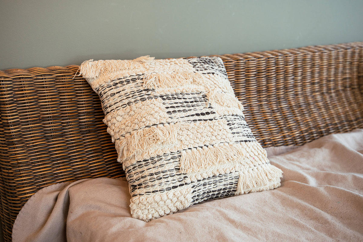 ZIERKISSEN Baumwolle 45/45 cm - Beige, Naturmaterialien (45/45cm) - Atmosphera Createur d´interieur