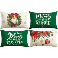 KISSENBEZÜGE 4er Set 30 x 50 cm Weihnachten - Multicolor, Textil (30/50cm)