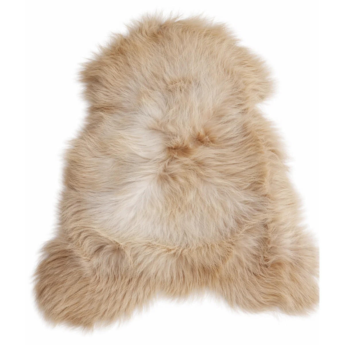 SCHAFFELL Langhaar skandinavisch weich chromfrei Cappuccino ca. 125 cm - Cappuccino, Fell (70/125cm) - Provellus