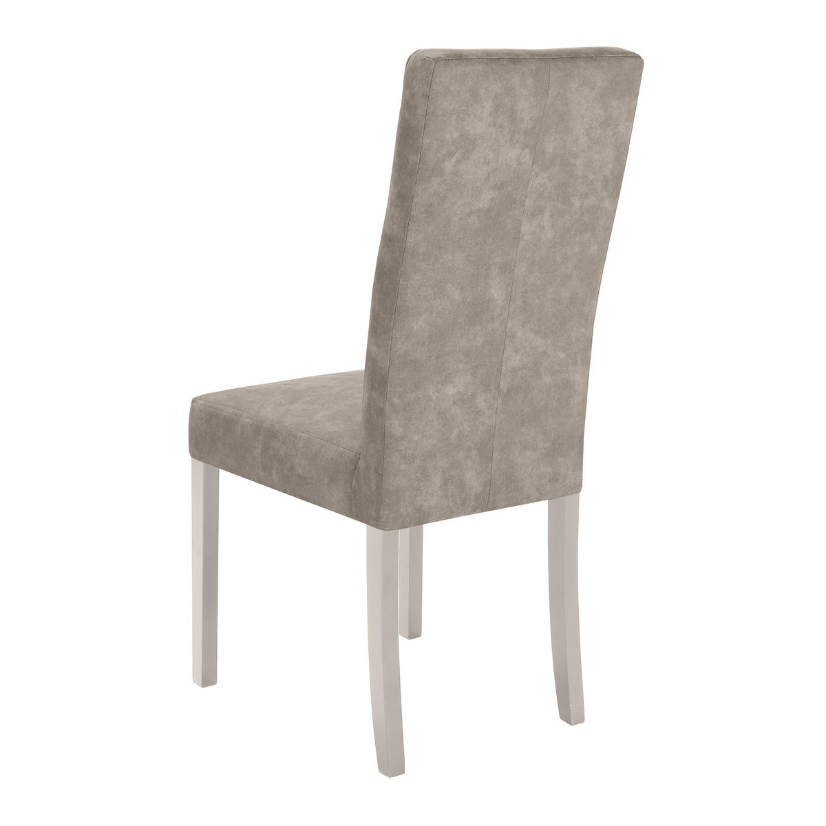 STUHL Solis mit kaschmirfarbenen Holzbeinen, Polsterstuhl, Cappuccino - Kaschmir/Cappuccino, Holz (45/100/42cm) - Beautysofa