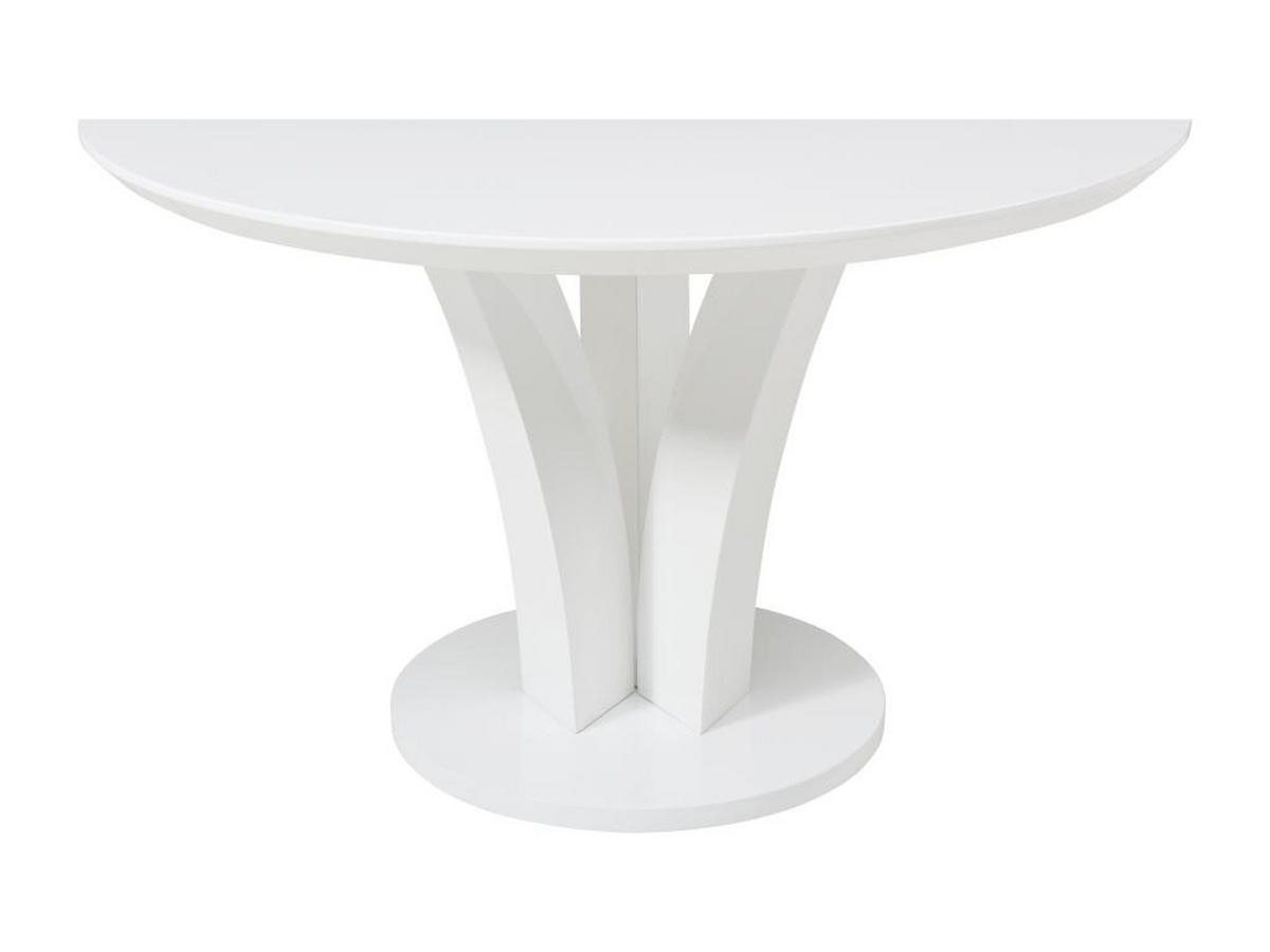 ESSTISCH rund - 4 Personen - MDF - Weiß lackiert - VIALETA - Weiß, Holz (120/120/75cm) - Vente-Unique