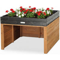 MÄHROBOTERGARAGE cubilio2 - Braun, Holz (78.5/80/96cm) - WONDERMAKE