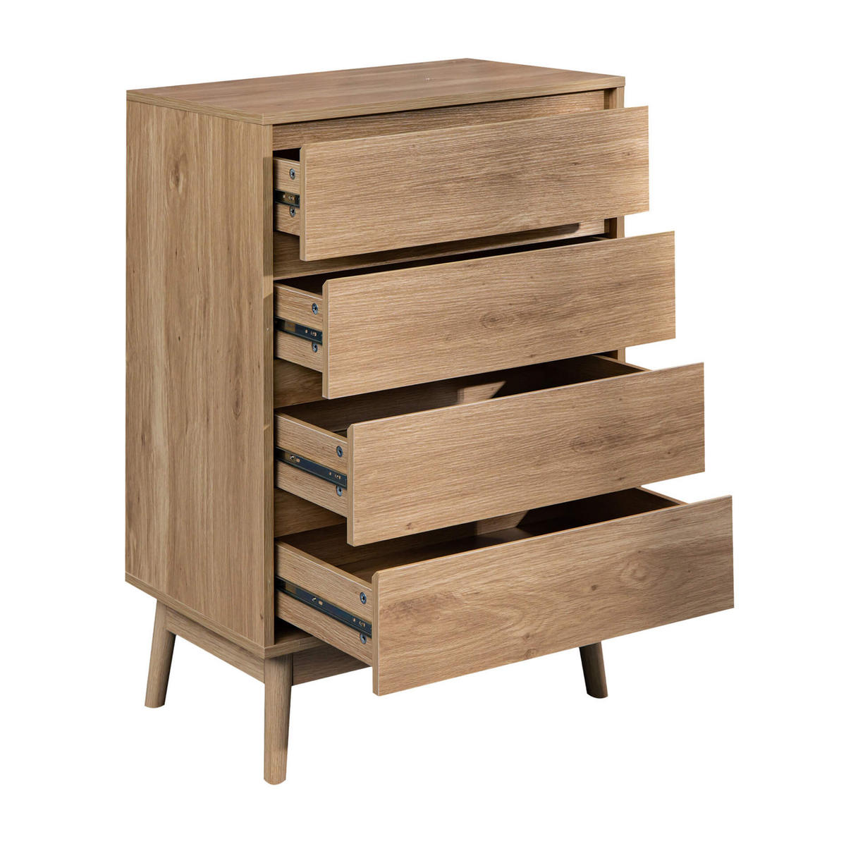 KOMMODE Braun 40/60/91 cm - Braun, Holzwerkstoff (40/91/60cm) - Mobili Rebecca