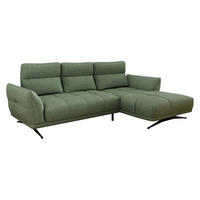 ECKSOFA Giovanni Z LCH, Seite: Rechts 2R-LC - Schwarz/Grün, Holz/Textil (298/195cm) - MIRJAN24