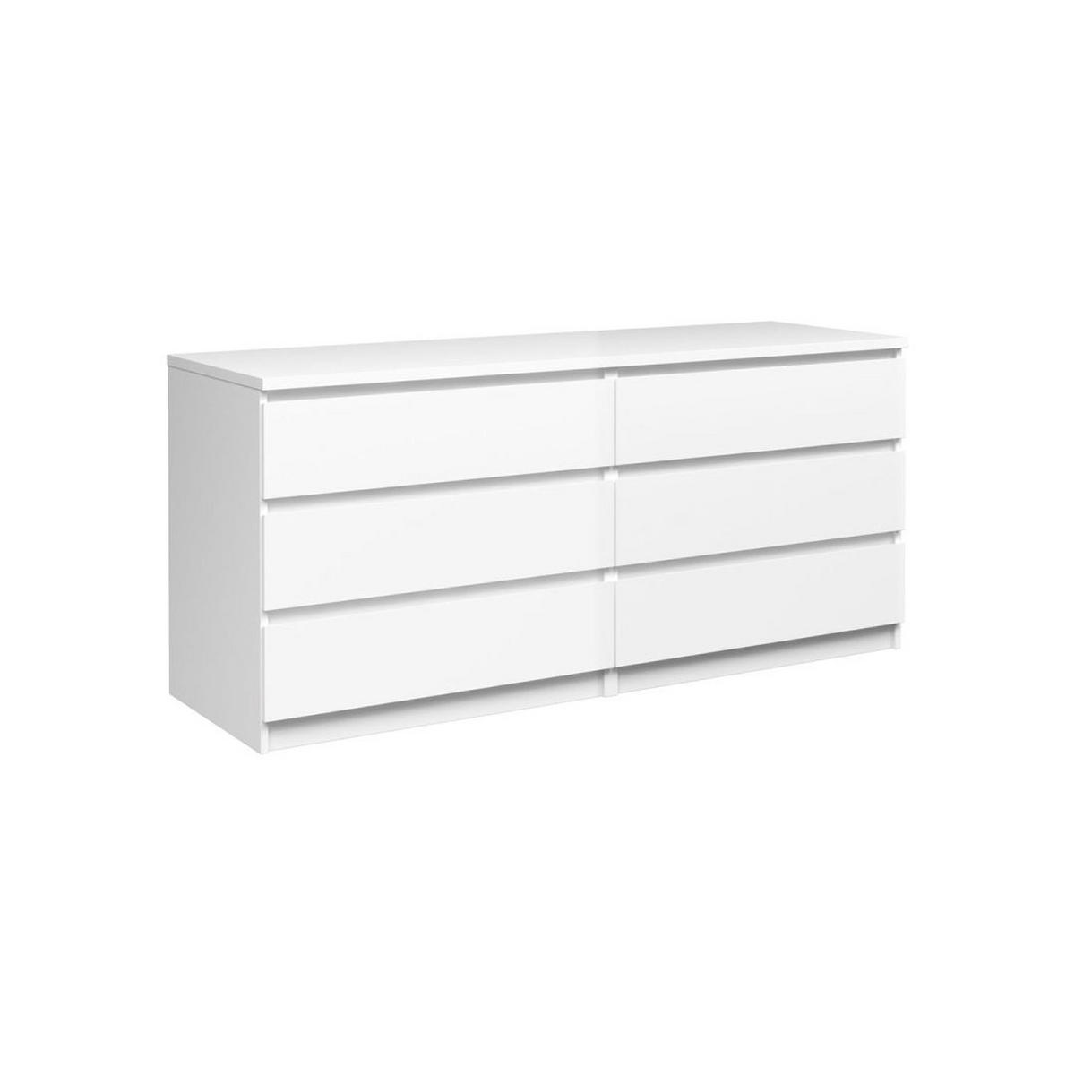 KOMMODE Weiß - Weiß, Holzwerkstoff (154/70/50cm) - ebuy24