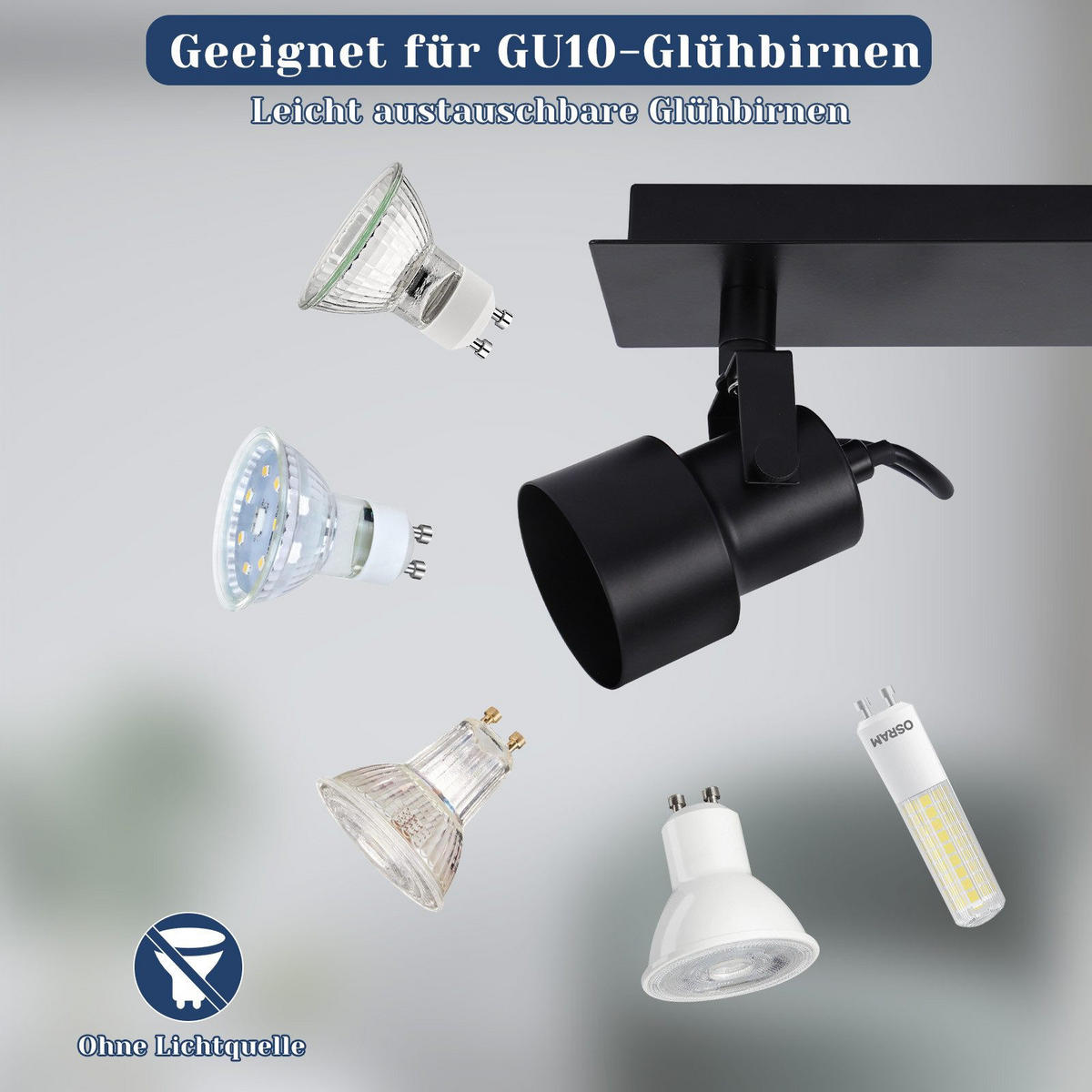 DECKENLEUCHTE Hitzebringer 28/7/10.5cm - Schwarz, Metall (28/7/10.5cm) - Nettlife