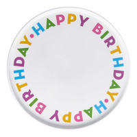 KUCHENPLATTE Happy Birthday - Multicolor, Keramik (32/1/32cm) - Butlers