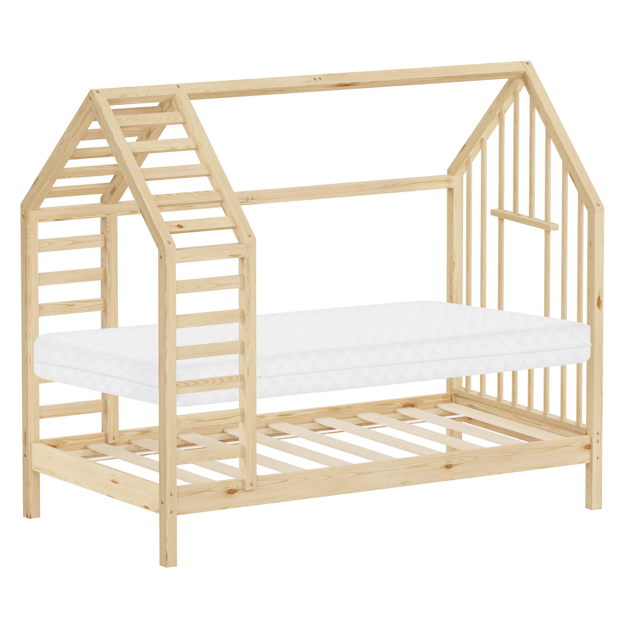 Ml-Design Kinderbett Natur 80x160 cm