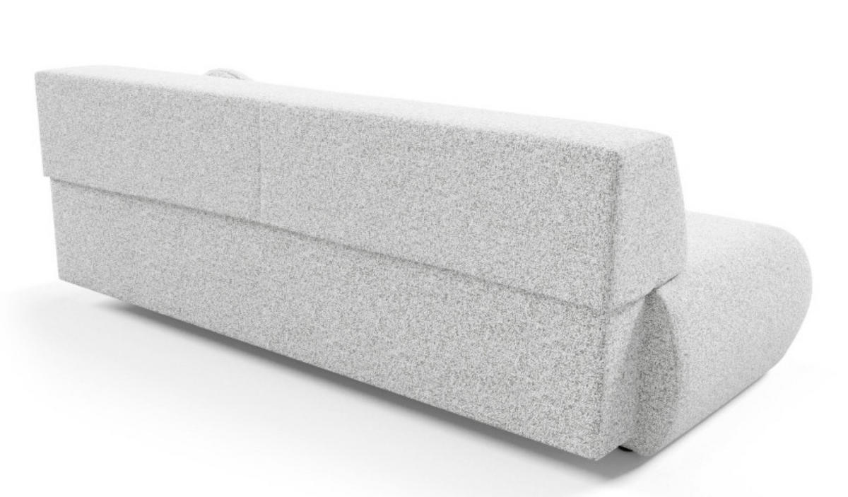 SOFA Hellgrau PENTI Ohne Armlehnen Mit Schlaffunktion Bezug PUENTE - Grau, Textil (214/74/100cm) - Sepro Meble