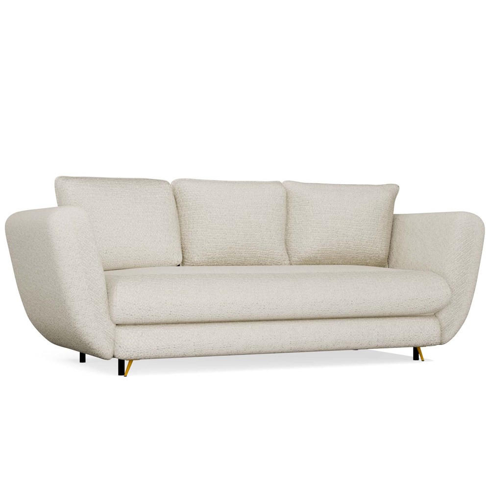 CANAPEÁ Bej, Aur 248/99/104 - bej, compozit lemnos (248/99/104cm) - RAUMHIRSCH FURNITURE