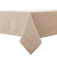 TISCHDECKE Beige 229 x 335 cm Leinenoptik wasserabweisend - Beige, Textil (335/229/1.5cm)